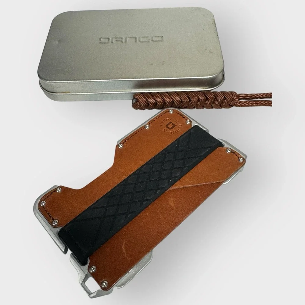Dango Dapper Wallet Slim USA Made RFID Blocking Genuine‎ Leather Brown NEW